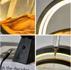 LED-Licht, kreative Treibsand-Tischlampe, beweglicher Sand, Kunstbild, 3D-Sanduhr, Tiefsee-Sandlandschaft, Schlafzimmerlampe für Heimdekoration, Geschenk