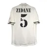 2001 2002 2003 2004 2005 ZIDANE Hundraårsjubileum fotbollströjor FIGO HIERRO RONALDO RAUL CAMBIASSO Real Madrids klassiska retro vintage fotbollströja