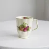 Canecas pintadas à mão Painted grande caneca de cerâmica porcelana xícara de chá de chá com alça