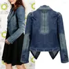 Giacche da donna 2023 Modelli Esplosione di Grandi Dimensioni Era Sottile Moda Selvaggio Breve Paragrafo Giacca di Jeans a maniche lunghe Cappotto Femminile W689