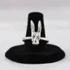 60% OFF 2023 New Luxury High Quality Fashion Jewelry for rabbit head men and women silver for lovers wind pair ring personality trend