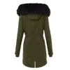 Damesjassen Dames Winterkleding Dagelijkse jas reverskraag Lange mouw Jacket Vintage Dikke Warm Hooded