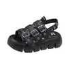 Sandals Summer Joker Casual Platform Shoes Open Toe Outdoor Wear-resistant Anti-slip Increased Women