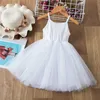 Girl's Dresses Summer Lace Princess Girl Dress Embroidery Flower Girl Wedding Chidlren Clothing Kids Dresses Girls Birthday Party Casaul Wear R230719