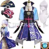 Anime Costumes Game Genshin Impact Kamisato Ayaka Cosplay Come Ayaka Outfit Fan Dress Wig Cosplay Anime for Halloween Role Play Comic Con Z0301