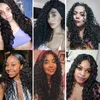 Synthetic Wigs Easihair Lace Front Synthetic Wigs Long Curly Black Natural Frontal for Women Afro High Density Heat Resistant 230227