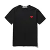 Designer TEE Heren T-shirts CDG Com Des Garcons Little Red Heart Play T-shirt Dames XL Nieuw Zwart
