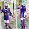 Костюмы аниме высококачественная игра Genshin Impact Kuki Shinobu Cosplay Come Come Set Kuki Shinobu наряды с носками маски для Comic CN Z0301