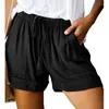 Kvinnors shorts korta avslappnade kvinnor solid svett lös hajuku tie-dye tryck hög midja bred ben 2023