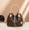 High-quality Luxury Printed Women Bags 2023 Design Bucket Classic Fashion Women Shoulder Messenger Bag PU High Capacity Handbag
