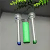 Spray-painted mini-glass direct-fired pot Glass Bongs Oil Burner Pipes Water Pipes Oil Rigs Smoking Free Shipping