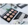 Bronzers Highlighters Makeup Highlighter Contour Pro Eyeshadow Palette 8 Colors Face Powder Foundation concealer Eye Shadow Beauty DHFHZ