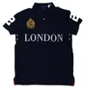 Goods de luxe City Designer City Polos Shirt Mens Broidered Cotton London Dubai New York Fashion Casual T-shirts-5xl