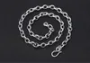 Kedjor Detaljer om Sterling Silver Oval Rolo Chain 925 Belcher Necklace 4mm 5mm 6mm