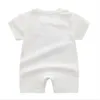 Vêtements de créateurs enfants Combinaisons Barboteuses bébé garçon fille été Classique luxe à manches courtes Vêtements à manches longues 100% coton 1-2 ans nouveau-né Barboteuses