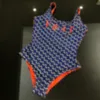رفاهية مزدهر نسائي بيكيني ملابس السباحة ملونة بقطعة واحدة قطعة السباحة مثيرة عارية الذروة مبطنة