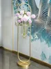 Vasos Light Luxury Flower Stand Indoor Living Living Balcony Arranjo seco Decoração de vaso minimalista moderno
