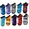 Have Real Photos with Tags Pink Black Socks Adult Cotton Short Ankle Socks Sports Basketball Soccer Teenagers Cheerleader Girls Women Sock Wholesale