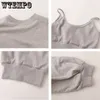 Women's T-Shirt Women's Short Thin Sweatshirt Long Sleeve Crew Neck Casual Top Blouse Daily Casual Two-piece Simple Style Wholesale 230307