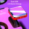 Power Bank 10000MAH draagbare oplaad Poverbank mobiele telefoon LED Mirror Back Power Bank externe batterij powerbank powerbank