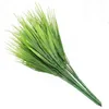 Decorative Flowers 1pcs Plastic Green Artificial Plant Decor Fern For Decorating Personal Yard School Playground Party Decora N8D7