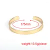 Bangle Stylish Minimalist Design Solid Thick Strip Band Gold Metal Justera Armband Cuff For Unisex Women Watch Accessory