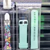 Presentförpackning Inget tryckt tomt transparent PVC Folding Blister Package Box för Apple Watch Band Strap Display Retail Dustproakt förpackningar 50st