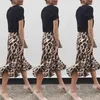 Юбки сексуальные женщины юбки мода леопардовый принт высокая талия.