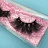 False wimpers Buzzme Natural 5D Real Mink Lashes Make -up Volume Herbruikbare handgemaakte donse nep