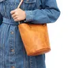 Vintage women's Single shoulder bag large capacity Tote bag Multifunctional portable cross-body female cow skin bag