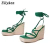 Top Fashion Summer Green Belse Women Sandal