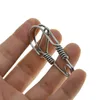 Anelli chiave all'ingrosso 6 pezzi Avvolto a mano Avvolto unica unica creativa in acciaio inossidabile clip clip gancio Carabiner portachiavi keychain chiusura