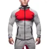 Sweats à capuche pour hommes, printemps et automne, chemise de sport à capuche avec fermeture éclair, veste décontractée de grande taille pour l'extérieur