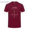 Herren-T-Shirts Sommer die Liebesformel Shirt Herren Baumwolle Kurzarm T-Shirt Funny Math Man T-Shirt Top Tees OZ-143