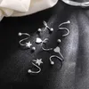 Charme En Acier Inoxydable Spirale Twisted Lip Anneau Langue Piercing Coeur Étoile Ronde Oreille Cartilage Helix Piercing Stud Boucle D'oreille Bijoux Cadeaux G230307