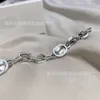 80% korting op 2023 Nieuwe luxe hoogwaardige mode -sieraden voor hoge versie in elkaar grijpende dubbele ketting dames sterling zilveren ins oude Thaise zilveren armband
