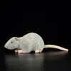 Poupées en peluche 17 Long Soft Real Life Petit Gris Rat Souris En Peluche Souris Réalistes Animaux En Peluche Jouets Poupées Cadeaux Pour Enfants Animaux 230307