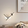 Wandlampen vlinder Led Led Light Slaapkamer Bedide Moderne SCONCE LAMP badkamer binnenverlichting AC85-260V zwart goud