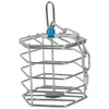 Other Bird Supplies Pet Parrot Squirrel Bold Stainless Steel Food Hanging Cage Foraging Toys Macaw Cockatoo Hunt Feeder Entertainment