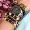 Orologi da polso Orologio da polso di lusso Set Moda Donna Abito da polso Orologi al quarzo casual Relógios Femininos Regalo per donna Fidanzata He