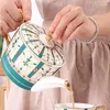 Dinnerware Sets European Tea Drinkable Set Ceramic Coffee Golden Rim Milk Teapot Ancient Style Kettle Sugar Can Cup Dish Big