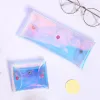 Söt handväska Clear Wallet Laser Women Clutch Bag Transparent PVC Affärskort Väskan Hållare Mini Plånbok Girls Coin Purse