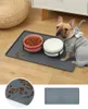 Dog Bowls Feeders Pet Food Mat Placemat For Puppy Bowl Pad Dogs and Cats Waterproof Feeding Prevent Water Overflow Silicone 230307