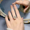 Anello con diamanti 100% vero argento sterling 925 Anelli per fedi nuziali per le donne Regalo di gioielli per fidanzamento nuziale