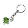 Keychains Clover Key Ring Crystal Glass Flower Keychain Regalo de joyería