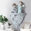 Decorative Objects Figurines European style wall decoration creative shelf rack background hanging crafts 230307