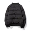 Herrarna ner Mens Winter Jackets and Coats Streetwear Stand Collar Warm Thick Parka Outwear