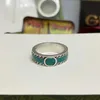 80% OFF 2023 New Luxury High Quality Fashion Jewelry for The ancient enamel is decorated with bright green interlocking double woven piping ring