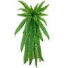 Decorative Flowers Beautiful Artificial Fern Grass Refreshing 3 Styles Fake Large Shrub Ornament