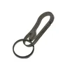 Kluczowe pierścionki Unikalne proste lekkie tytanowe nerki Snap Spring Self Lock Carabiner Split Pierścień Pierścień klęska brelokowa fob edc house w